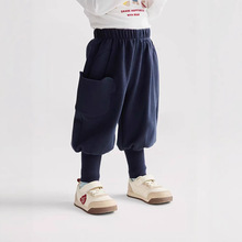 折扣宝宝运动裤男童女童裤子春秋2025新款童装宝宝卫裤宽松束脚裤