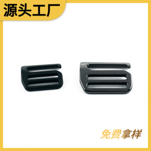 Wholesale metal 9 buckle clothing luggage accessories three buckle shoulder strap backpack adjustment webbing hardware nine buckle