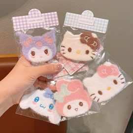 小猫可爱发帖猫咪儿童刘海魔术贴小女孩碎发整理发饰批发