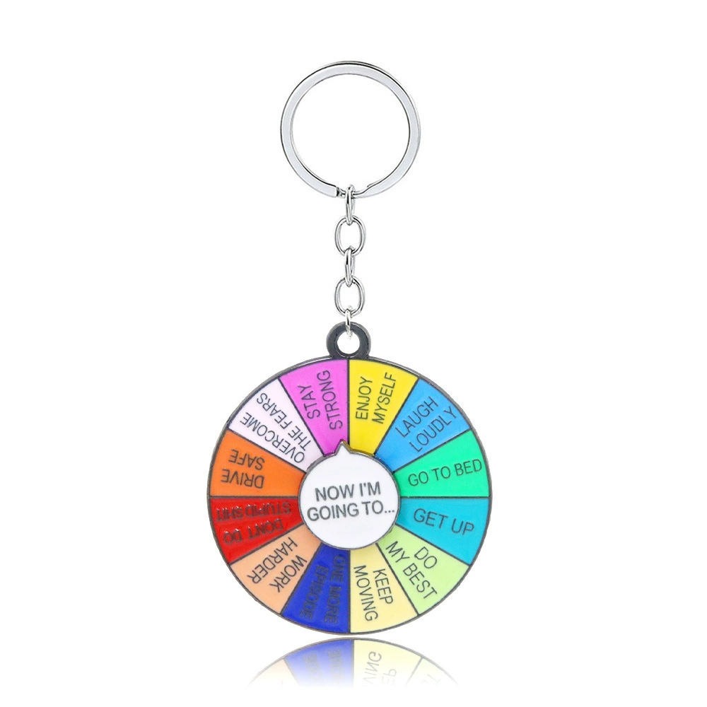 Rainbow emotional adjustable keychain, badge, brooch