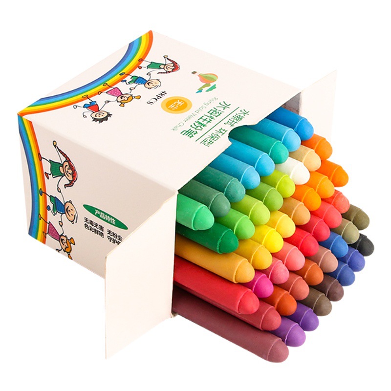 Profesor tiza a base de agua para niños enseñando colorido no tóxico sin polvo cepillo de bebé soluble en agua tiza borrable