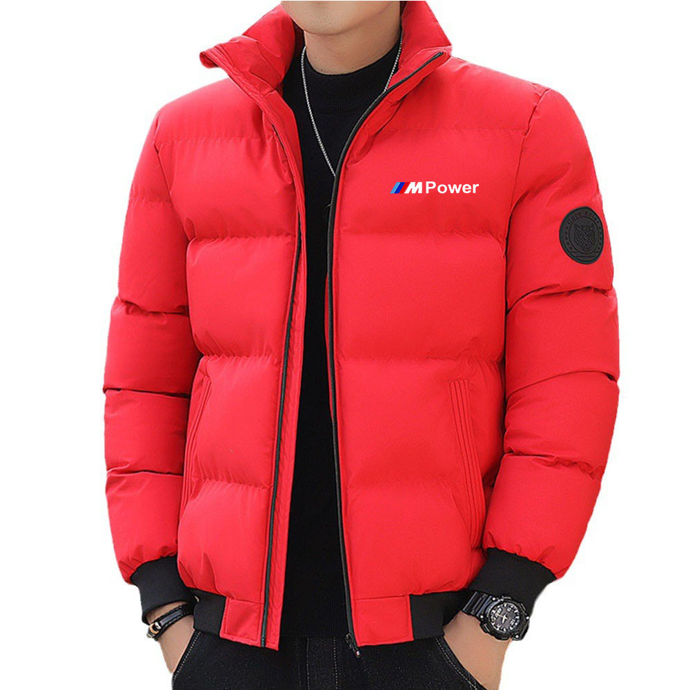 Capispalla casual e alla moda con colletto alto invernale, giacca in cotone per esterni, top caldo alla moda da uomo_voghion.com