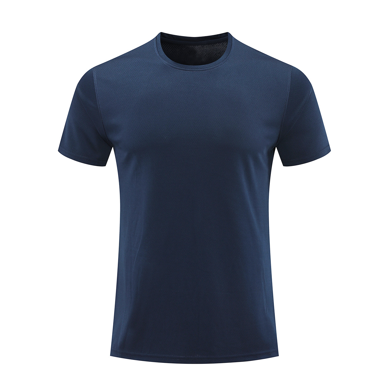 Hombre deportivo ocio mangas cortas T gran agujero de ventilación color combinado ropa de trabajo de secado rápido impresión logotipo camiseta ropa deportiva fitness