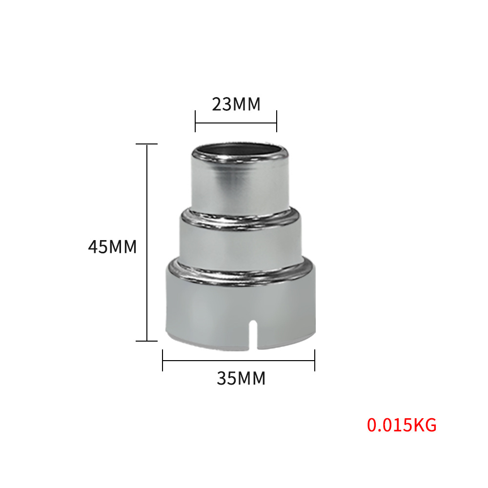 Pistola de aire caliente boquilla plana boquilla de viento pequeña de 3 capas boquilla de tubo largo boquilla plana grande película termorretráctil boquilla codo boquilla industrial