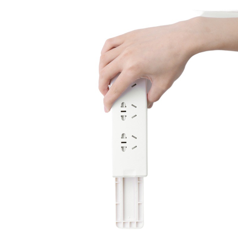 FaSoLa socket holder colgante de pared etiqueta de la pared router de almacenamiento Punch-libre de uñas libre de enchufe de cable organizador