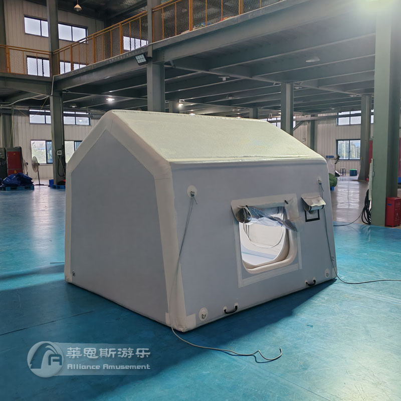 Inflatable tent made of woven fabric, suitable for self-driving camping, emergency rescue, and vehicle-mounted use, no steel frame required