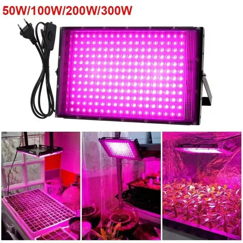 LED plant lamp solar-powered