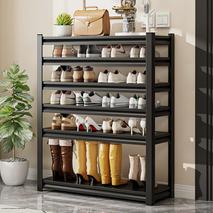 Household Steel Shoe Rack Doorway Floor-Standing Multi-Layer Storage Rack Iron Simple Storage Rack Entrance Door Shoe Cabinet