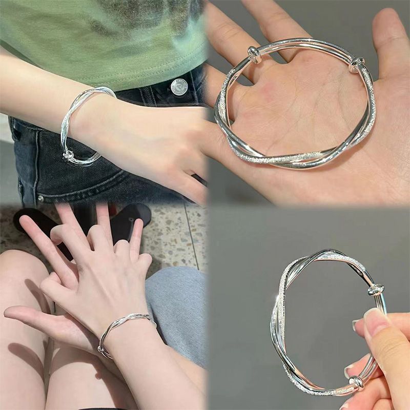 Empujar la pulsera Mobius anillo amor pulsera entrelazado pulsera de alta sensación pulsera de tela de mujer nuevo