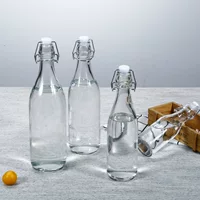 Защелкивающееся стекло Герметичная Бутылка прозрачный фруктовый сок напиток игристое вино с крышкой стеклянная Пустая бутылка вина Myrica Rubra вино суб-бутилированное
