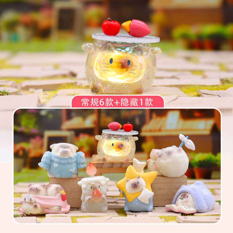 New Hot-Selling Cat Pai Warm and Cozy Blind Box Creative Office Desktop Decoration Holiday Gift