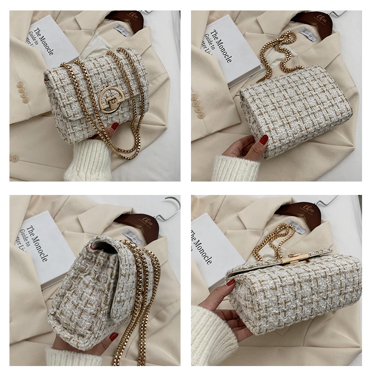 Small Fresh Small Square Bag 2021 Autumn New Style Simple And Cute One-shoulder Messenger Bag display picture 11