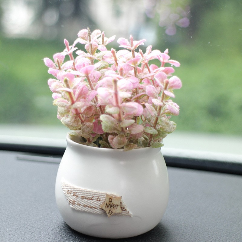 Pink rice grass-ceramic