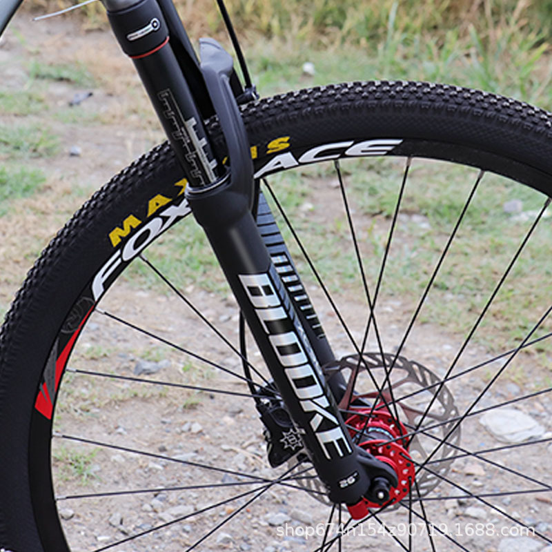 Amortiguador de presión de aire de bicicleta de montaña horquilla delantera resorte de aceite mecánico de 26 pulgadas 27,5 amortiguador de control de alambre de hombro horquilla mágica de 29 pulgadas