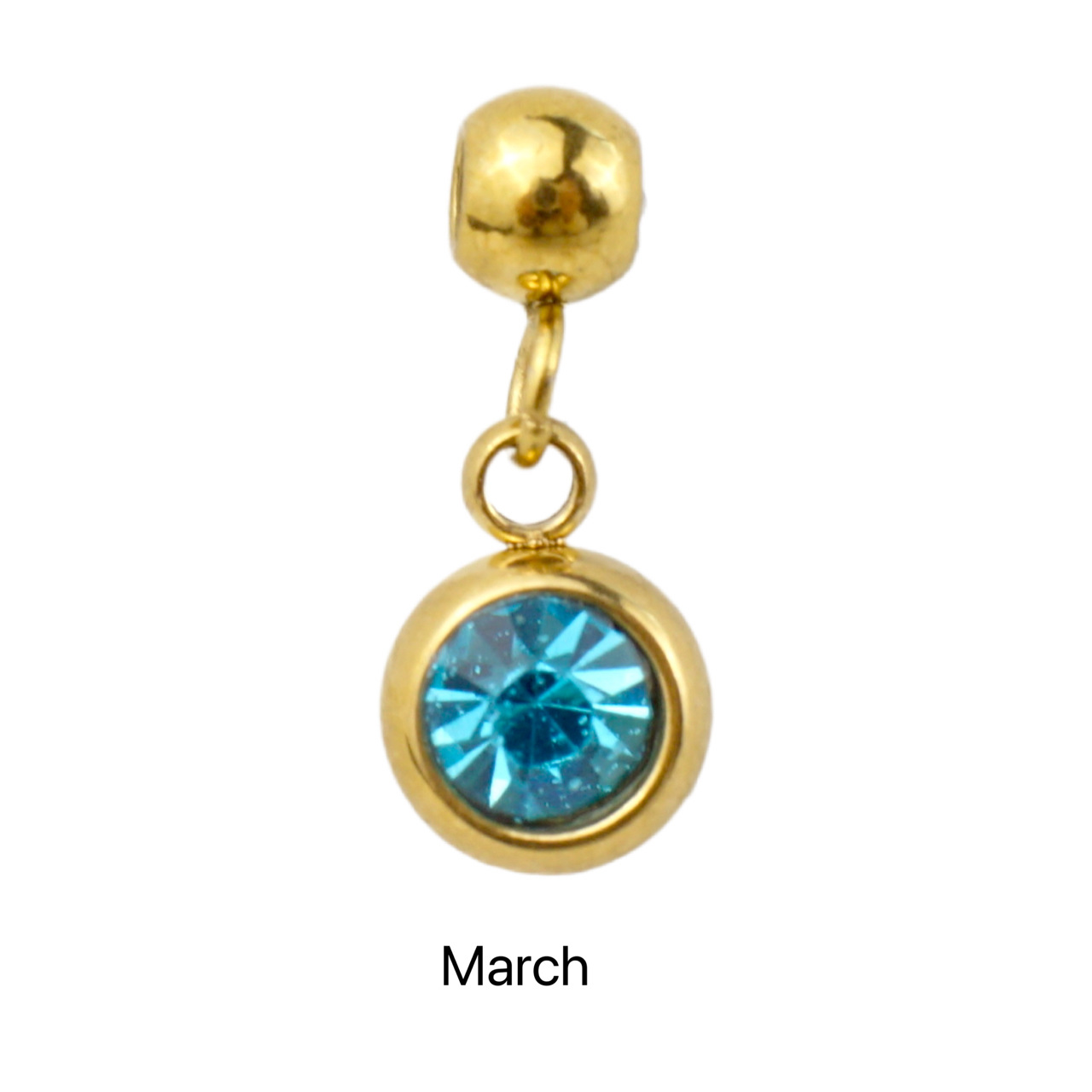 10g Weight Pendant Jewelry Making Type Birthstone Inlay Material DIY Jewelry Accessories Classification 5 PCS/Package Quantity 304 Stainless Steel Material Round Pattern All Seasons Season Simple Style Style 5 PCS/Package 304 Stainless Steel Birthstone Round Pendant 11