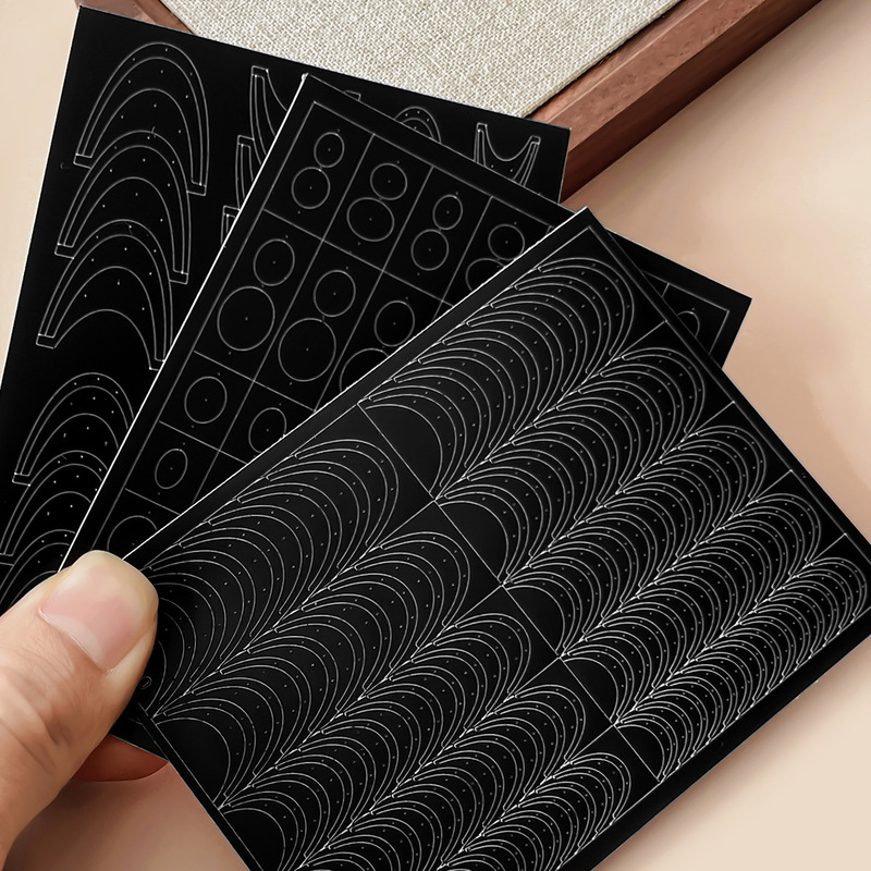 New French-style hollow nail art spray-paint stickers, simple and versatile, specialized for nail salons, nail line auxiliary stickers wholesale New French-style hollow nail art spray-paint stickers, simple and versatile, specialized for nail salons, nail line auxiliary stickers wholesale
