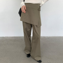 6UP早秋韩系设计感裙裤女广州十三行档口新款慵懒风百搭ins90055