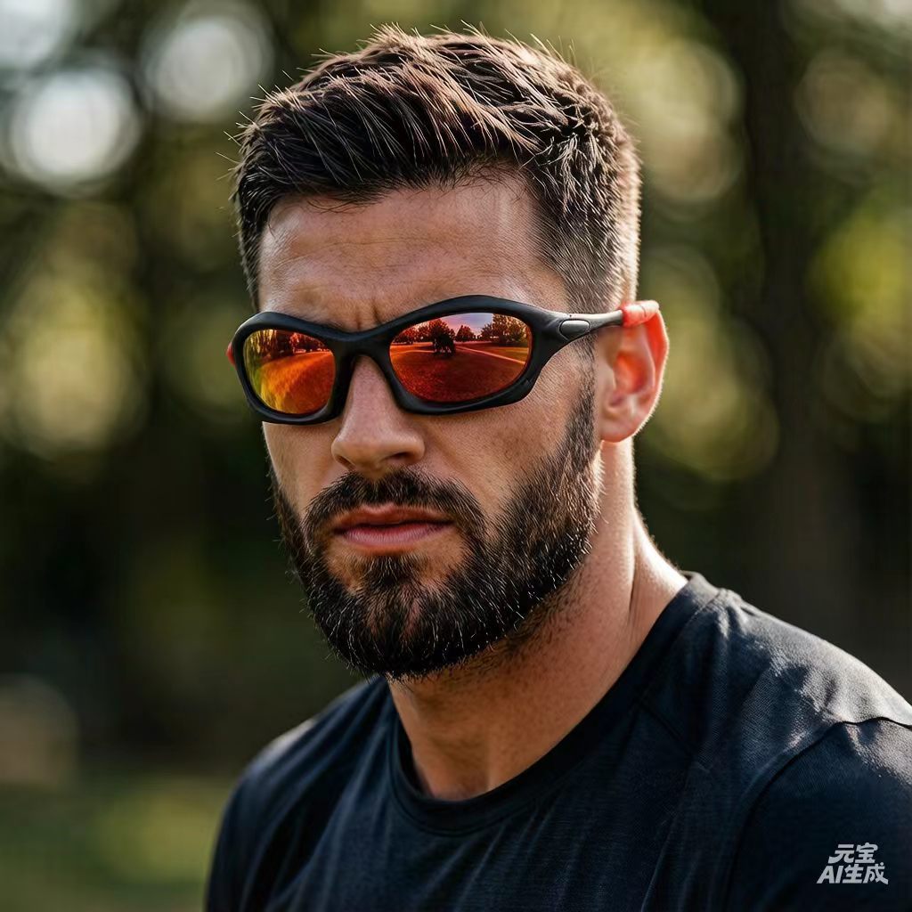 Cycling Sunglasses, Colorful Color-Changing Outdoor Sports Cross-Border Sunglasses, Eye Protection, Running, Men's and Women's Fashion, Foreign Trade