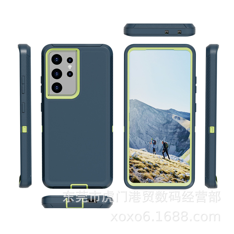 SAMSUNG Samsung S21 Plus/S21 Ultra/S21 FE に適した落下防止保護カバー付きの頑丈な携帯電話ケース|undefined