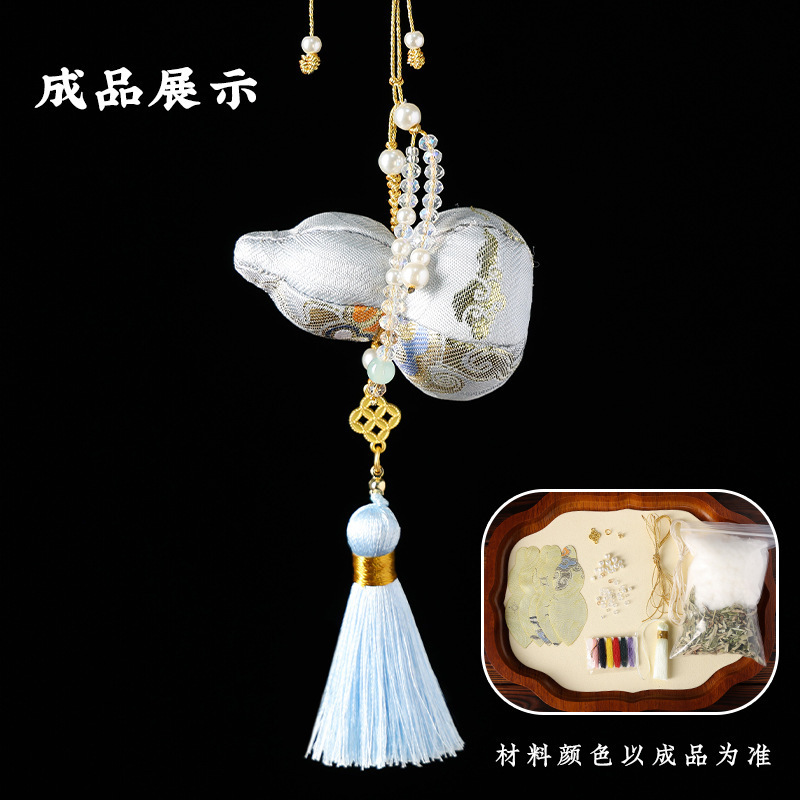 国潮平安福禄香包香囊端午节葫芦材料包传统手工创意挂件挂饰|undefined