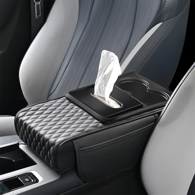 Universal – 2025 Universal Car Armrest box pad - black