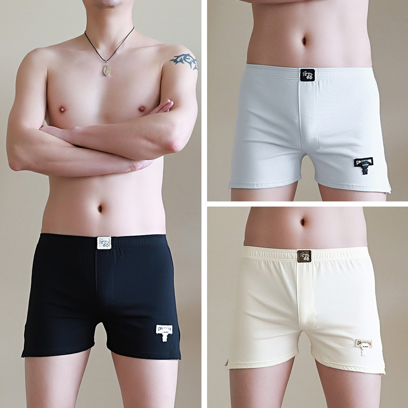 Pantalones interiores de hombre, ropa de hombre de alto grado, pantalones de algodón, pantalones cortos de hombre