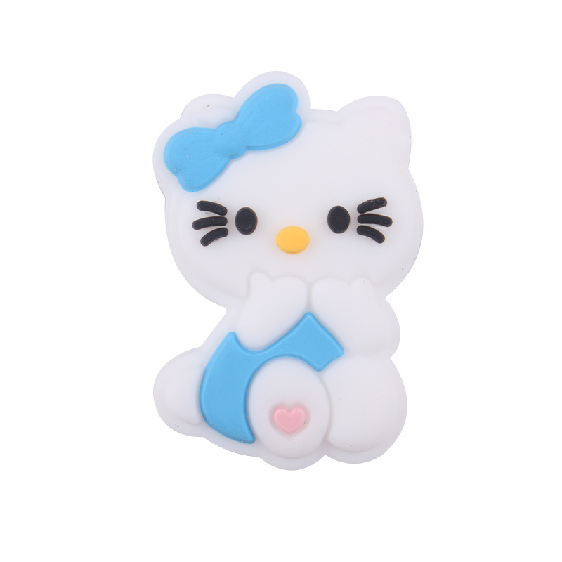 Productos creativos para bebés DIY dibujos animados animales karting gatos silicona bebé tetina cadena de dientes molares accesorios de pulsera de diente