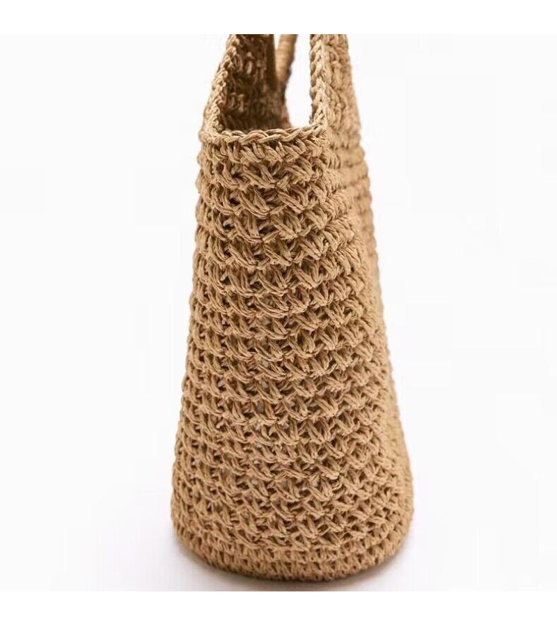 Women's Medium Straw Solid Color Elegant Square Open Straw Bag display picture 4