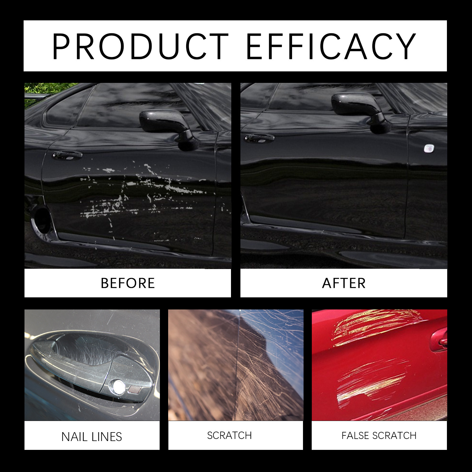 Rayhong Car Scratch Repair Wax Paint Cleaning, Decontamination, Scratch Polishing, Renovation, Brightening Care and Maintenance