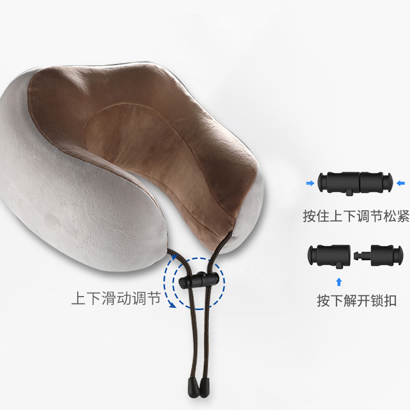 Almohada de viaje en U de espuma viscoelástica