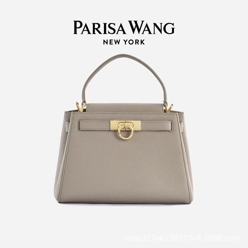 2025 New Parisa Wang Genuine Leather Women's Madison Handbag Crossbody Commuter Bag - Thumbnail 6