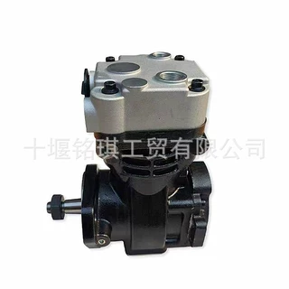 适用于东风天龙天锦康明斯ISDE发动机空压机双缸打气泵4933283