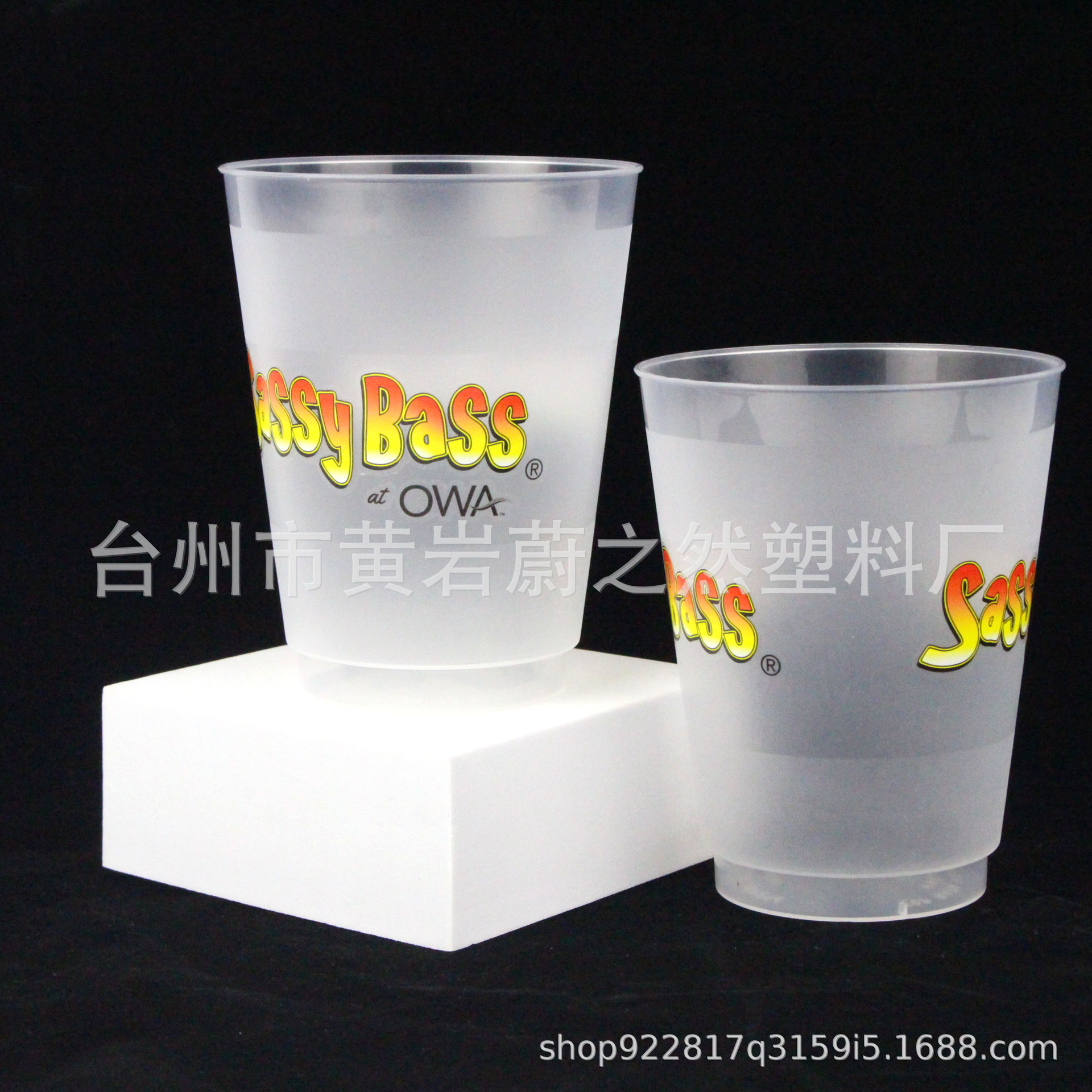 450ml high frosted cup party cup PP water cup 16oz plastic water cup can be fixed logo