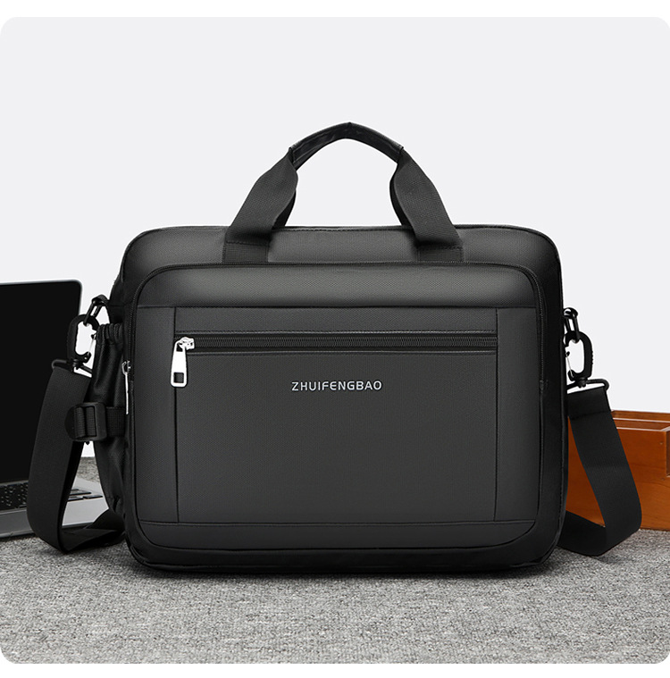 High-end briefcase, 2024 new minimalist men's large-capacity casual sports single-shoulder bag, water-resistant for cross-border use undefined