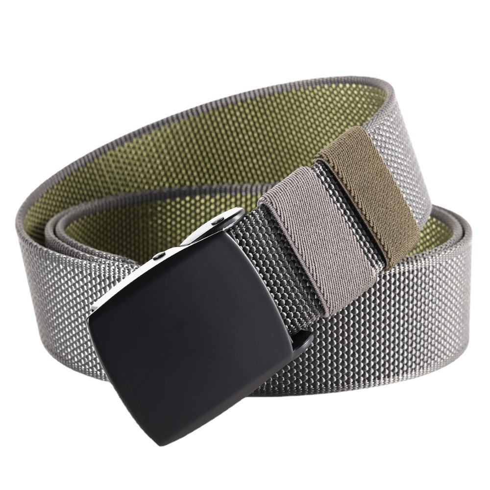 2022 nuevo cinturón de nylon de dos colores de doble cara para hombres y mujeres neutrales casuales pantalones de todos los partidos cinturón de moda juvenil al por mayor