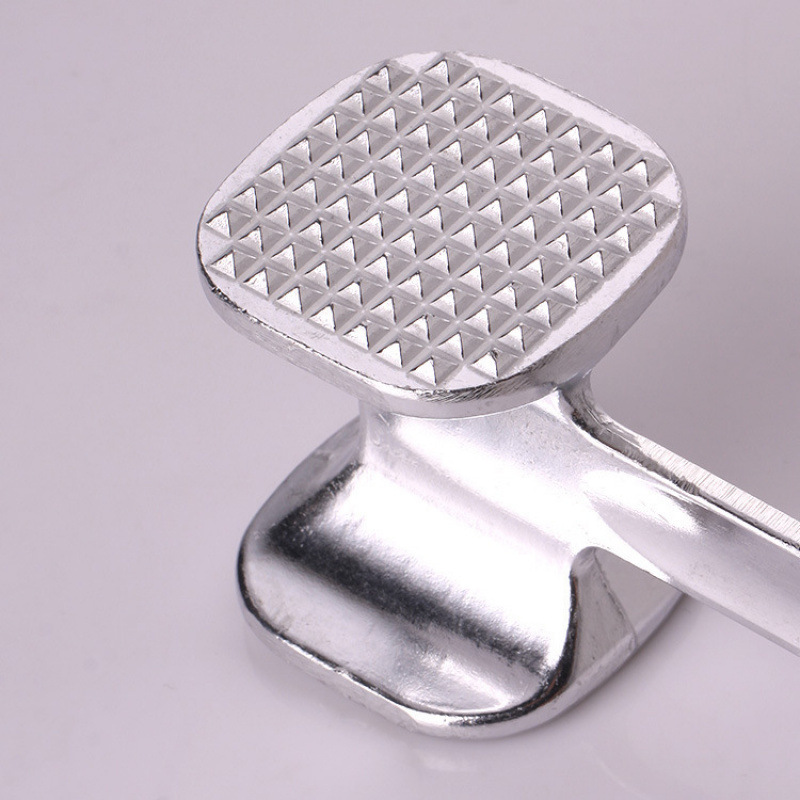Martillo de carne de aleación de aluminio martillo de carne de filete martillo doméstico martillo de carne de carne de doble cara martillo de carne al por mayor