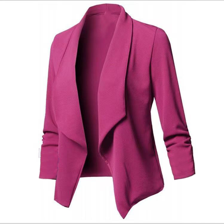 Blazer versatile taglio slim maniche lunghe con colletto_voghion.com