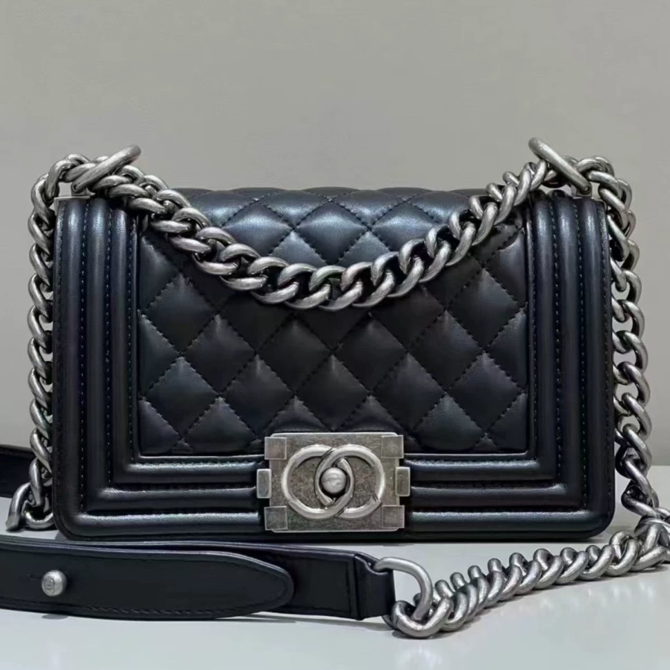 Модный классический тренд цепь, плечо сумка, телефон сумка, городской стиль, Chanel стиль, цепь сумка