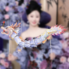 結婚式の写真の小道具ドラゴンダンス結婚式の部屋のレイアウトセット結婚式の装飾結婚式の新しい家寝室リビングルーム紫蝶