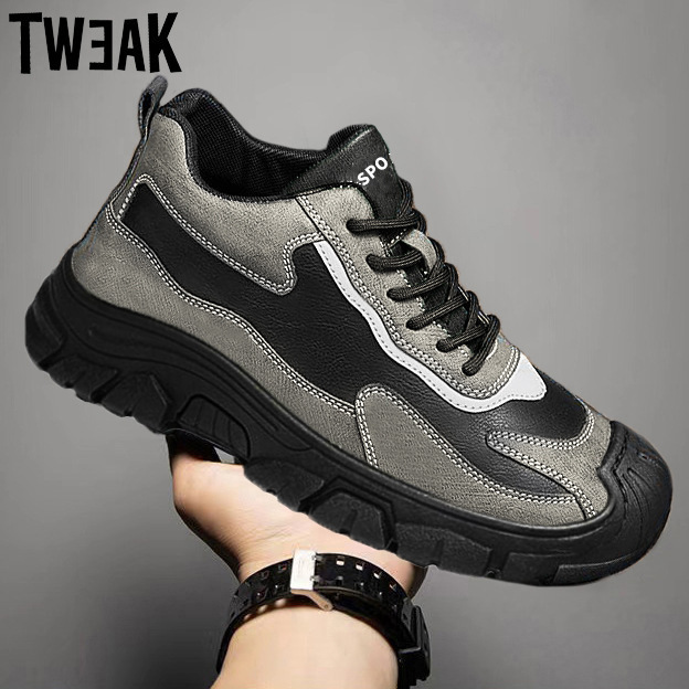 Zapatos de hombre de tendencia transfronteriza otoño e invierno nuevo trabajo en el sitio de construcción zapatos de seguro laboral pu zapatos casuales zapatos de algodón resistentes al desgaste diario al aire libre