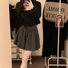 三分裤裙百搭新中式女短裤家居阔腿短裤女宽松休闲裤裤裙女装裤子
