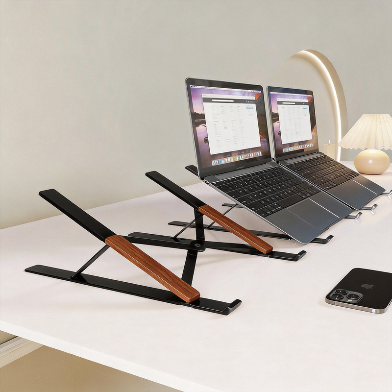 Laptop Stand, Adjustable Height, Wall-Mounted Cooling Base, Tablet Stand Laptop Stand, Adjustable Height, Wall-Mounted Cooling Base, Tablet Stand