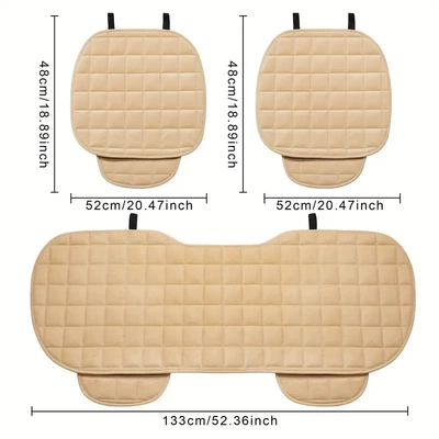 Universal seat cover three-piece set, two front seats +
