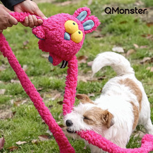 Qmonster甩甩兔狗狗拔河玩具啃咬发声拉扯互动长臂毛绒玩具可清洗