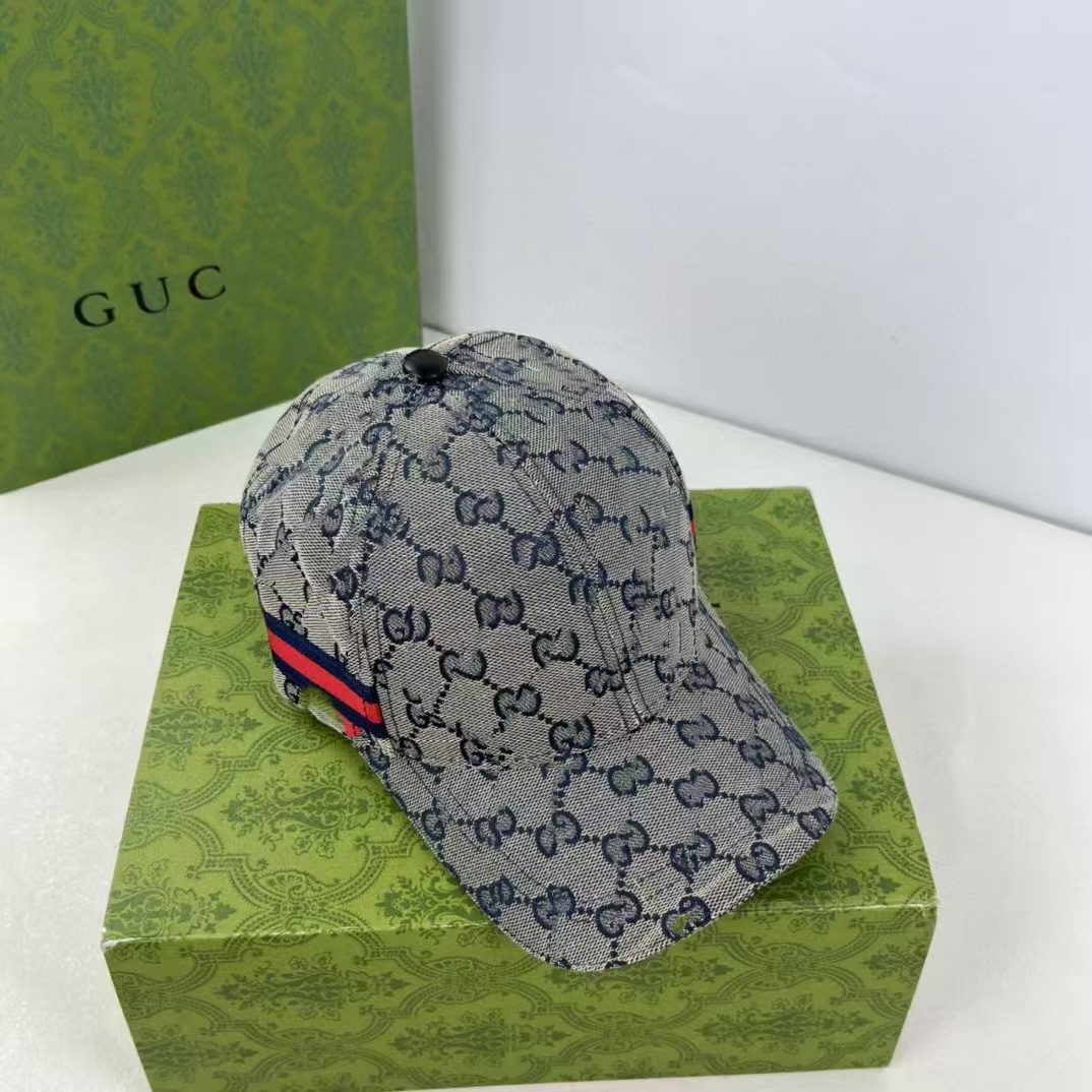 Gucci Original GG Canvas Cap Beige/Blue