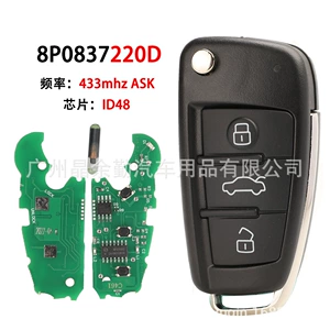 8P0837220D 3 düyməli A1 A3 Tt S1 S3 Q pult açar 433Mhz Id48