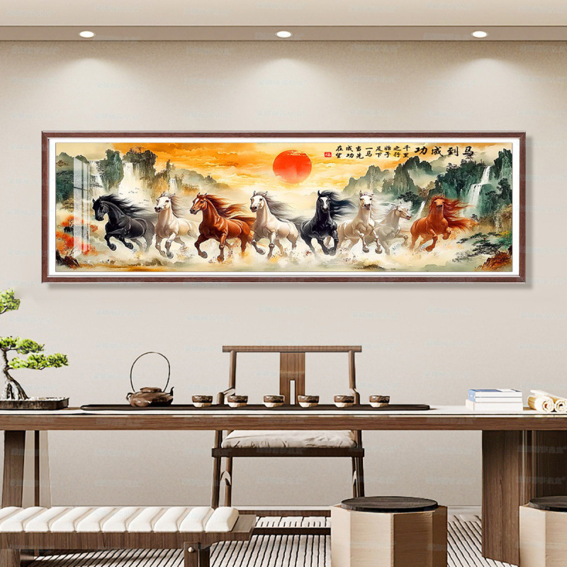 Mona Lisa real caballo de bordado a mano para el éxito clásico chino ocho cuadros de la colección clásica bordado a mano image 4
