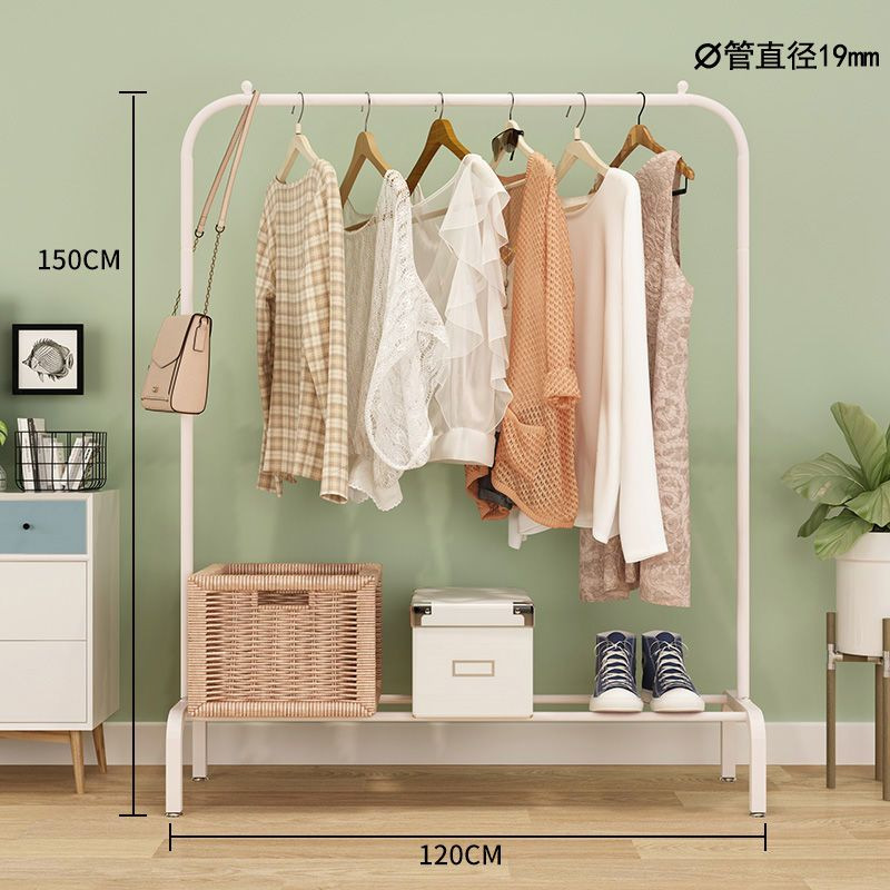 Percha de piso interior varilla de secado de balcón percha de ropa de dormitorio simple percha de ropa de una sola varilla percha de colcha percha de ropa