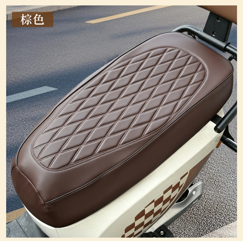 Full leather seat cover, suitable for all seasons, sun-proof, waterproof, and insulated, for electric vehicles, scooters, and motorcycles