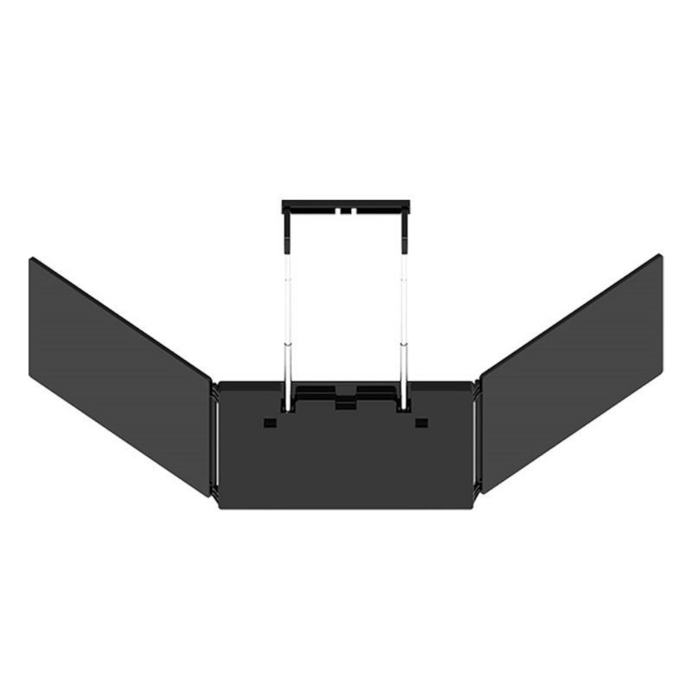 Folding Three-Sided Mirror